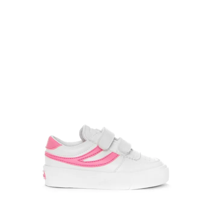 Kids Sneakers Kid Unisex 2846 KIDS SEATTLE STRAPS VEGAN MATERIAL Low Cut WHITENEON PINK Superga Children Kids Sneakers Kid Unisex 2846 KIDS SEATTLE STRAPS VEGAN MATERIAL Low Cut WHITENEON PINK Superga Children