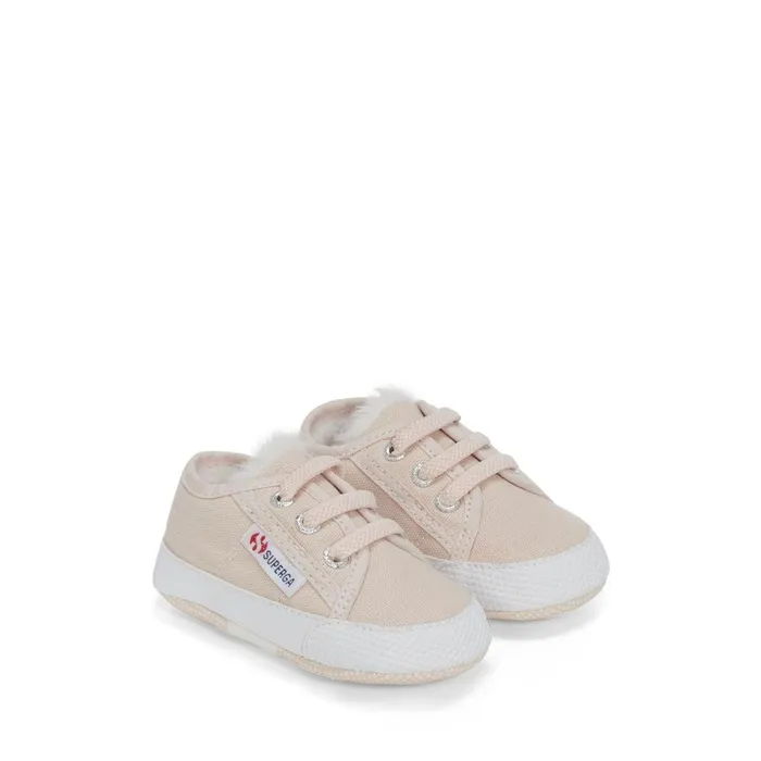 Kids Sneakers Kid Unisex 4006 BABY ECOFUR Low Cut PINK ALMONDFAVORIO Superga Newborns