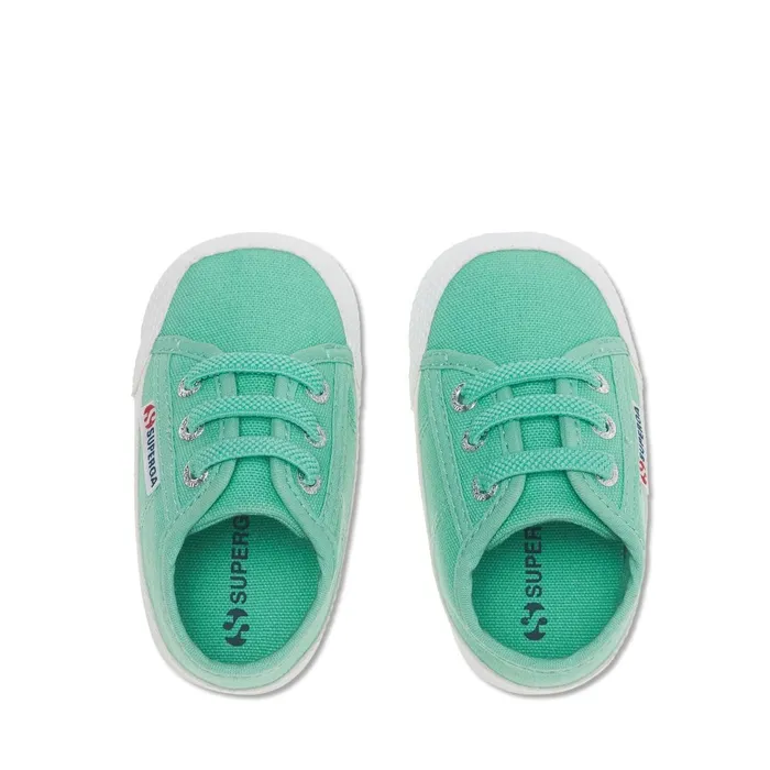 Kids Sneakers Kid Unisex 4006 BABY Low Cut GREEN WATERFAVORIO Superga Low Cut