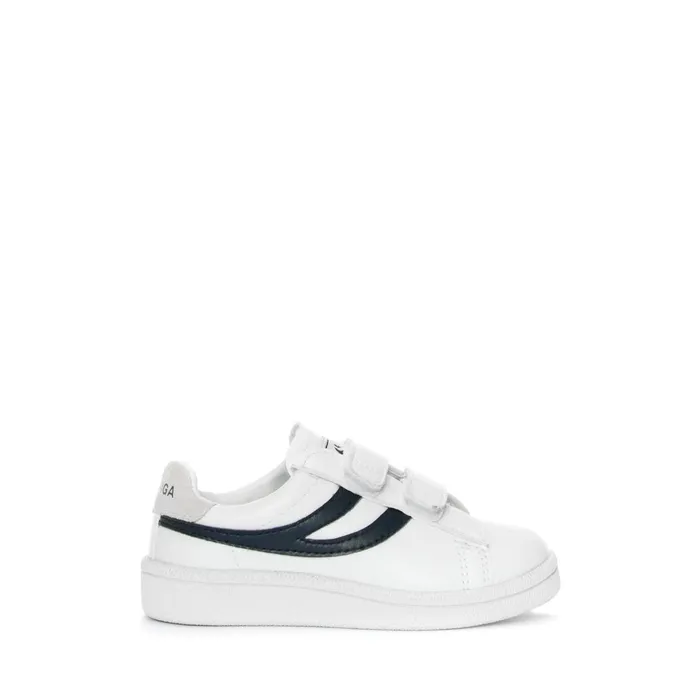 Kids Sneakers Kid Unisex 4832 KIDS STRAPS MATCH Low Cut WHITEBLUE NAVY Superga Low Cut