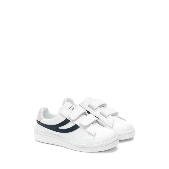 Kids Sneakers Kid Unisex 4832 KIDS STRAPS MATCH Low Cut WHITEBLUE NAVY Superga Low Cut