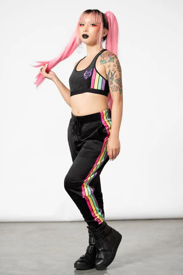 Killstar Chill Out Women Coven Chill Velour Joggers