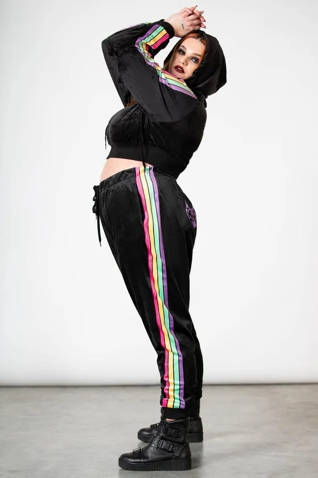 Killstar Chill Out Women Coven Chill Velour Joggers