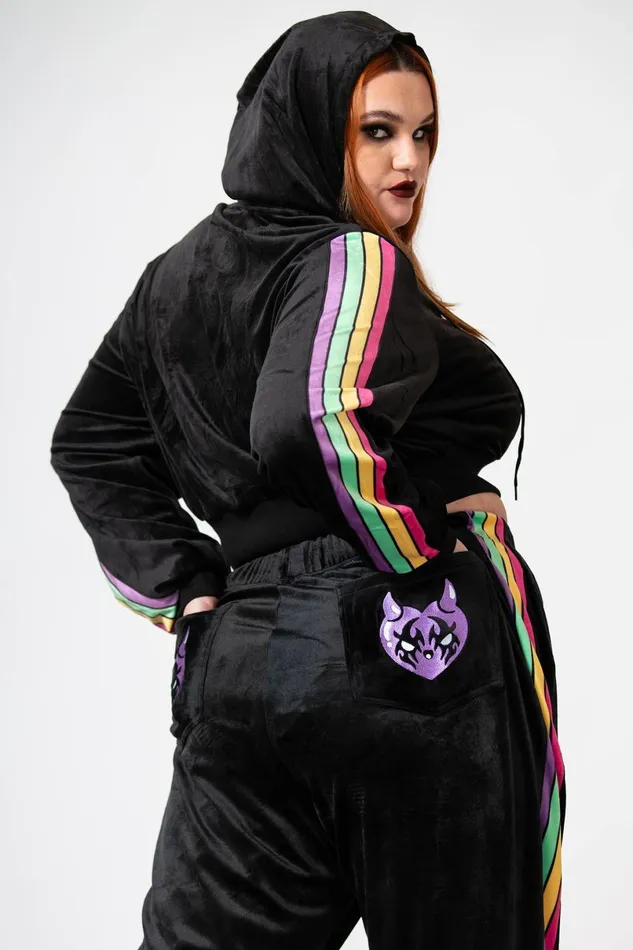 Killstar Chill Out Women Coven Chill Velour Joggers