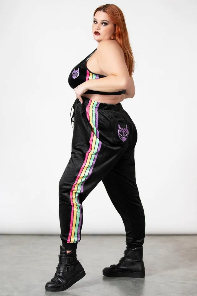 Killstar Chill Out Women Coven Chill Velour Joggers