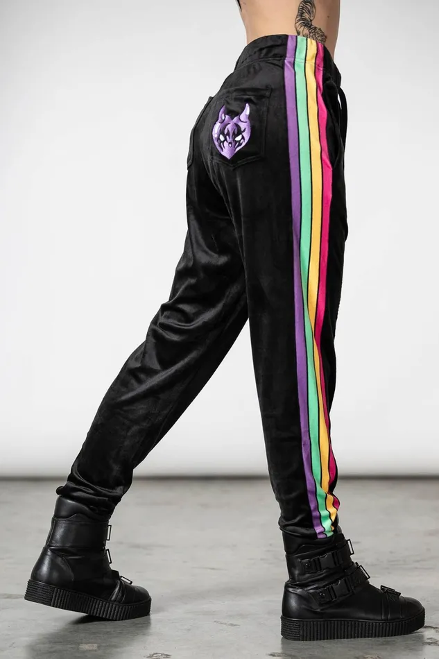 Killstar Chill Out Women Coven Chill Velour Joggers