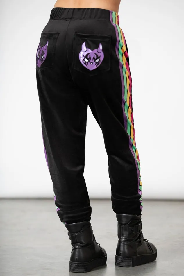 Killstar Chill Out Women Coven Chill Velour Joggers