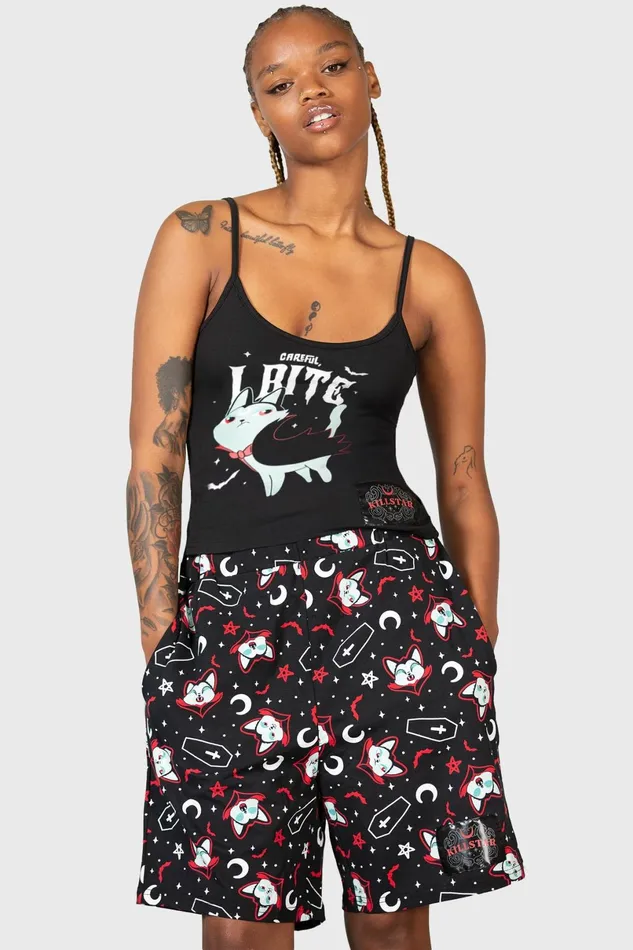 Killstar Chill Out Women Lil Vampurr Long Shorts