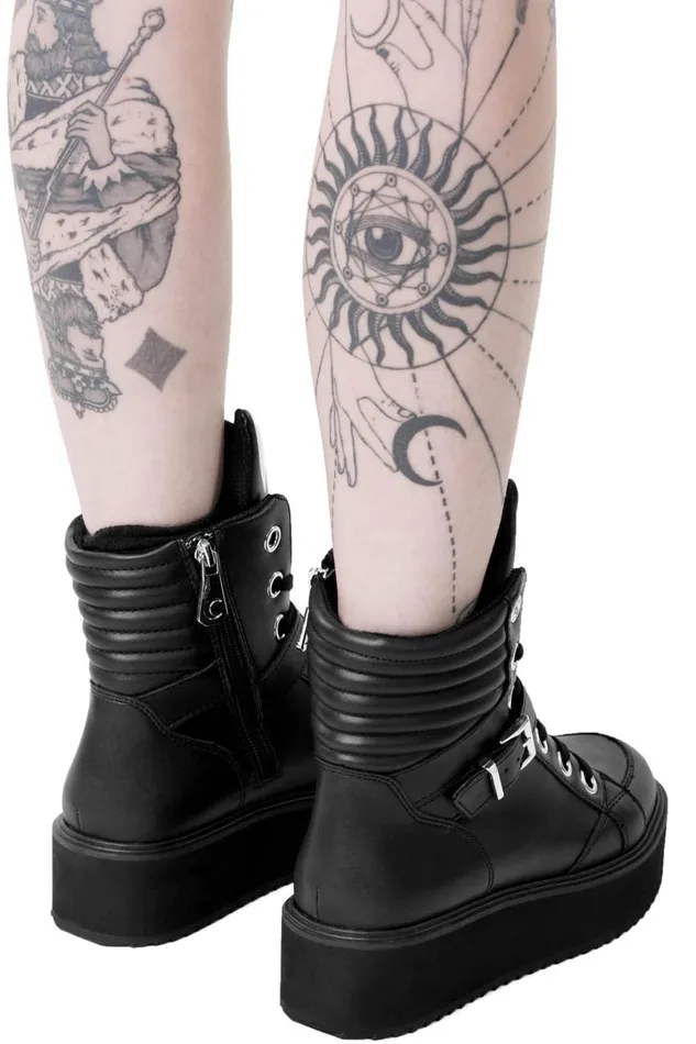 Killstar Flats and Trainers Women Keiko Kitty High Tops B
