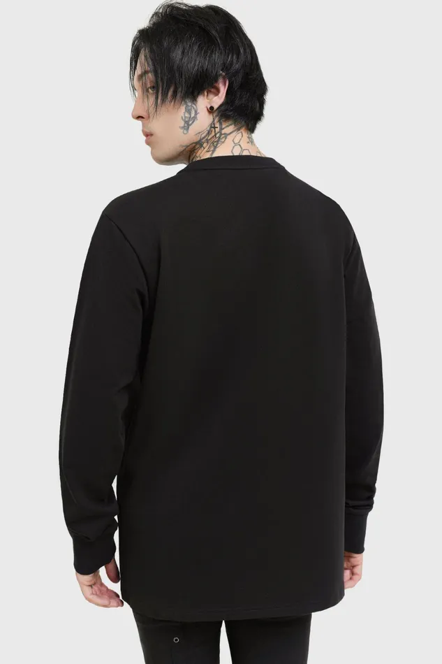 Killstar Graphic Tops Men Chucky and Tiff Forever Sweatshirt