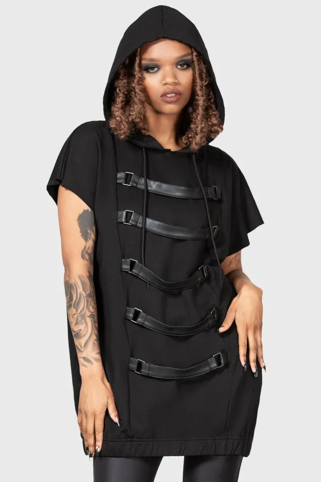Killstar Hoodies Women Skonnad Sleeveless Hoodie