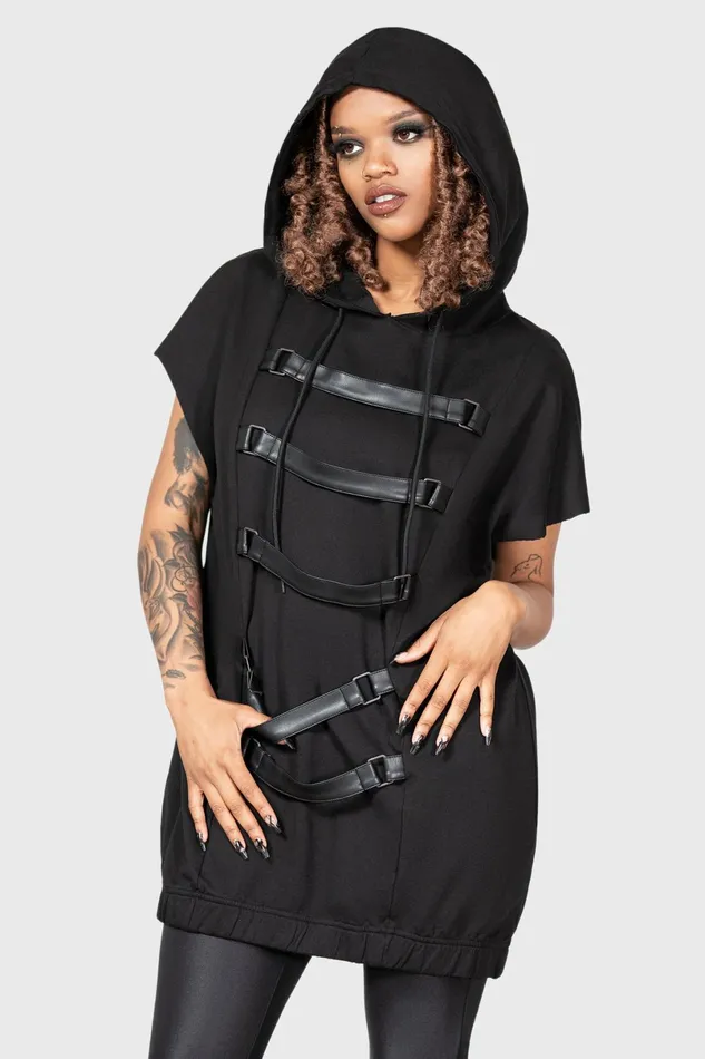 Killstar Hoodies Women Skonnad Sleeveless Hoodie
