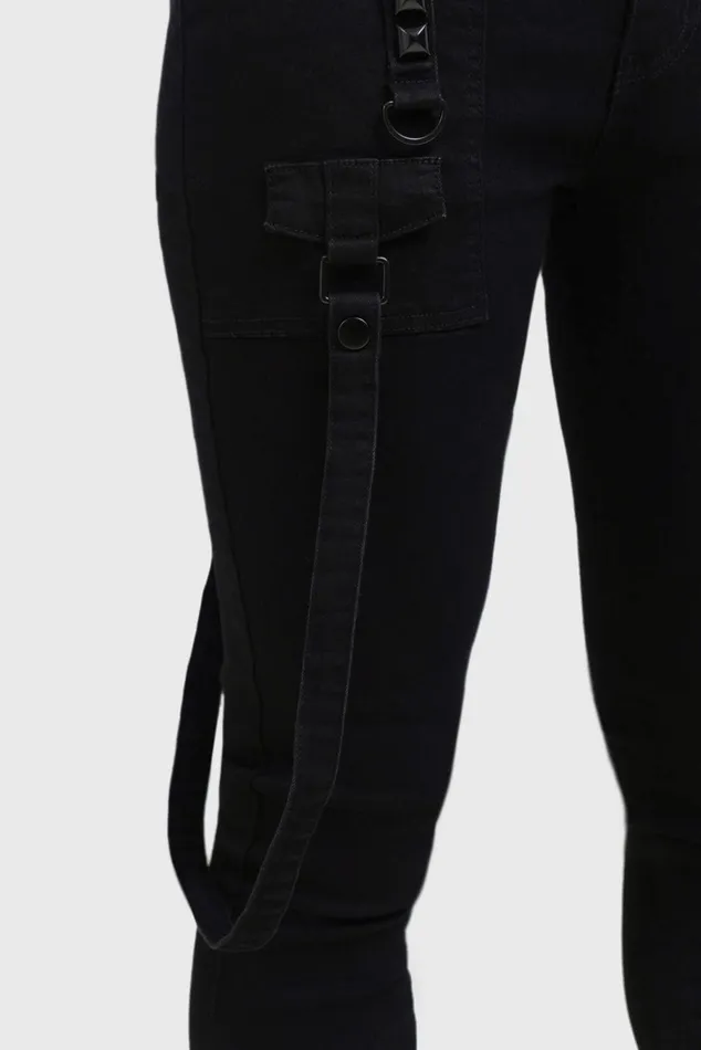 Killstar Jeans and Trousers Men Kihilist Bondage Trousers
