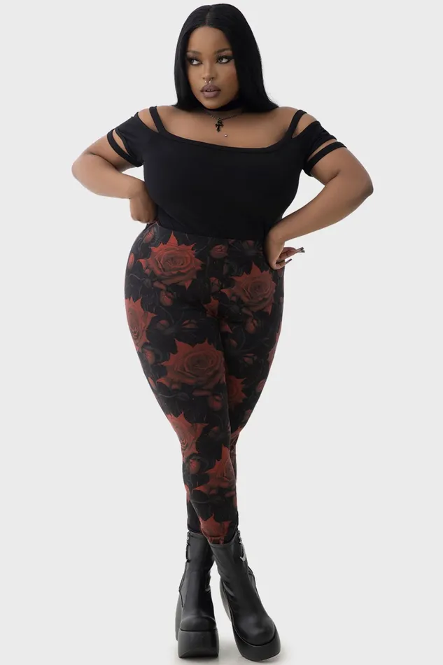 Killstar Leggings Women Blood Rose Leggings