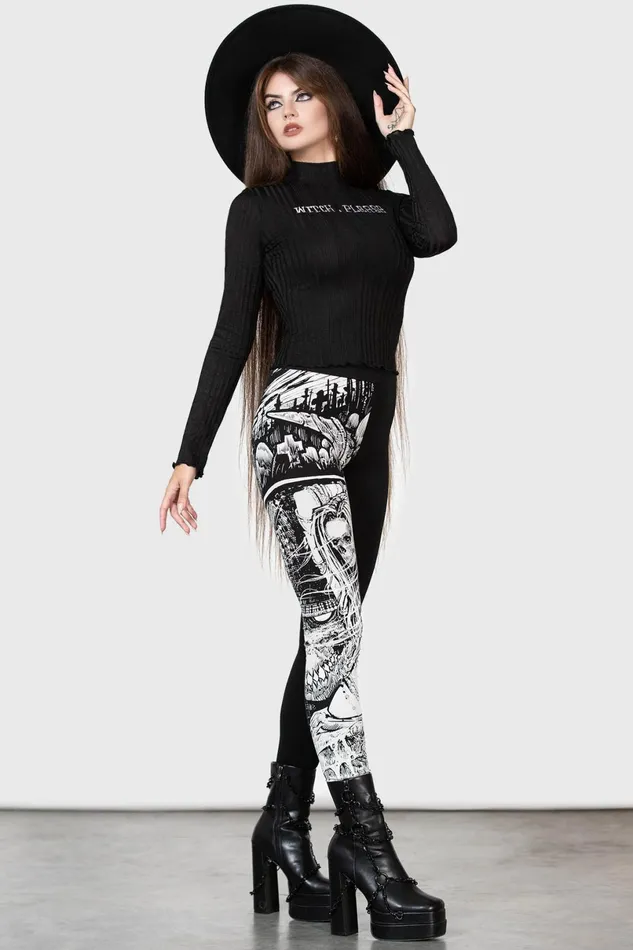 Killstar Leggings Women Horned God Leggings