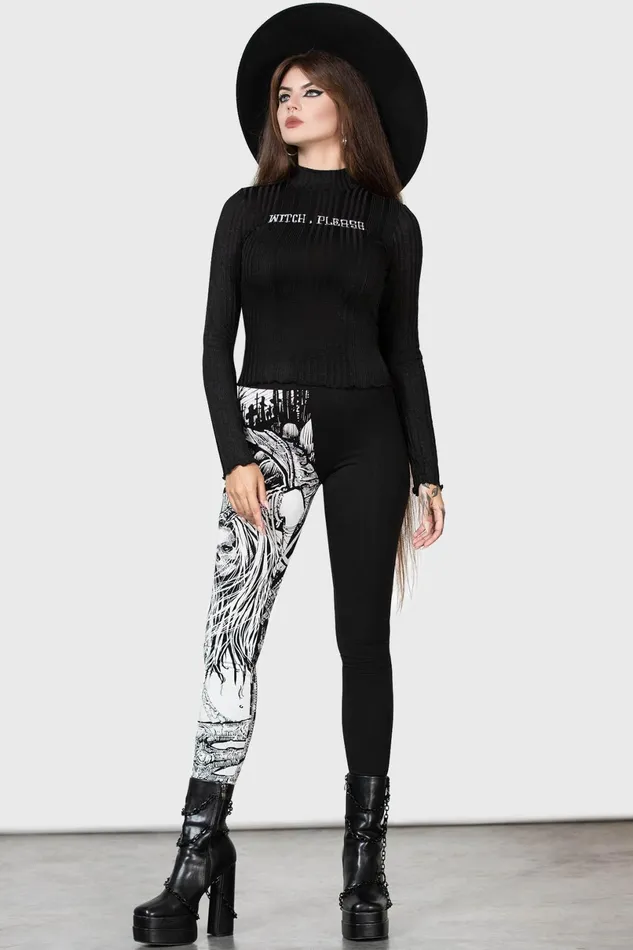 Killstar Leggings Women Horned God Leggings