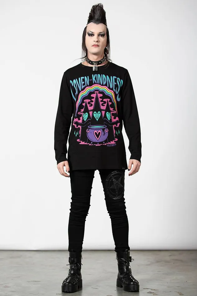 Killstar Long Sleeves Men Coven Of Kindness Long Sleeve Top