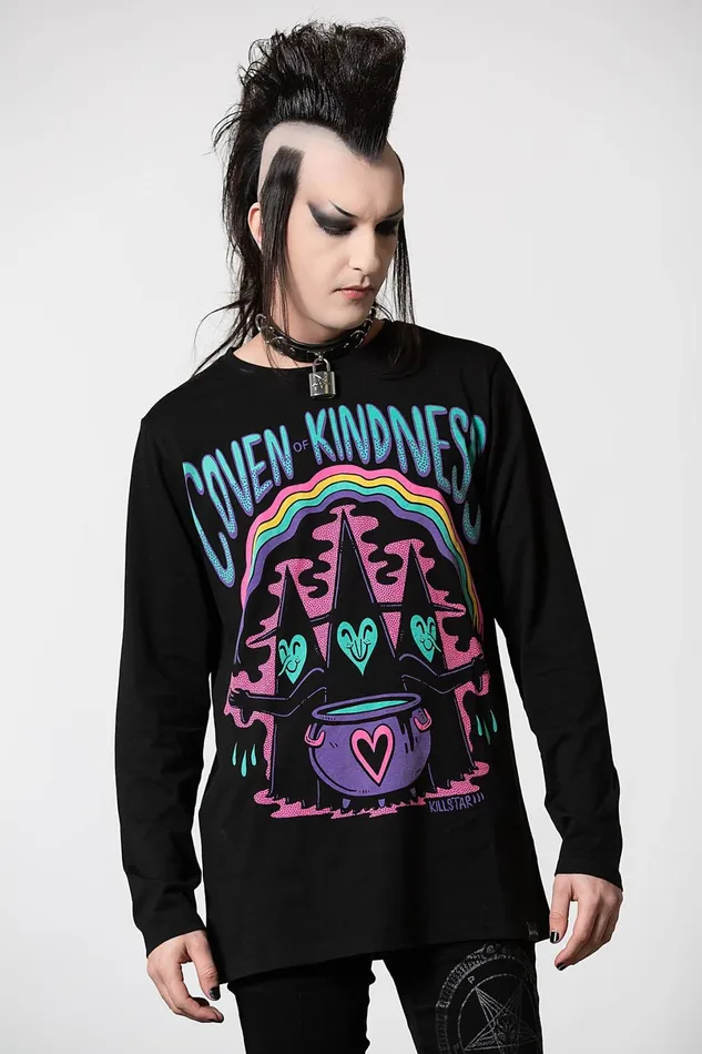 Killstar Long Sleeves Men Coven Of Kindness Long Sleeve Top