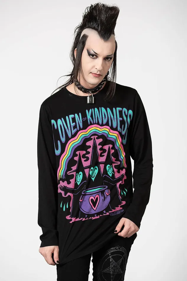 Killstar Long Sleeves Men Coven Of Kindness Long Sleeve Top