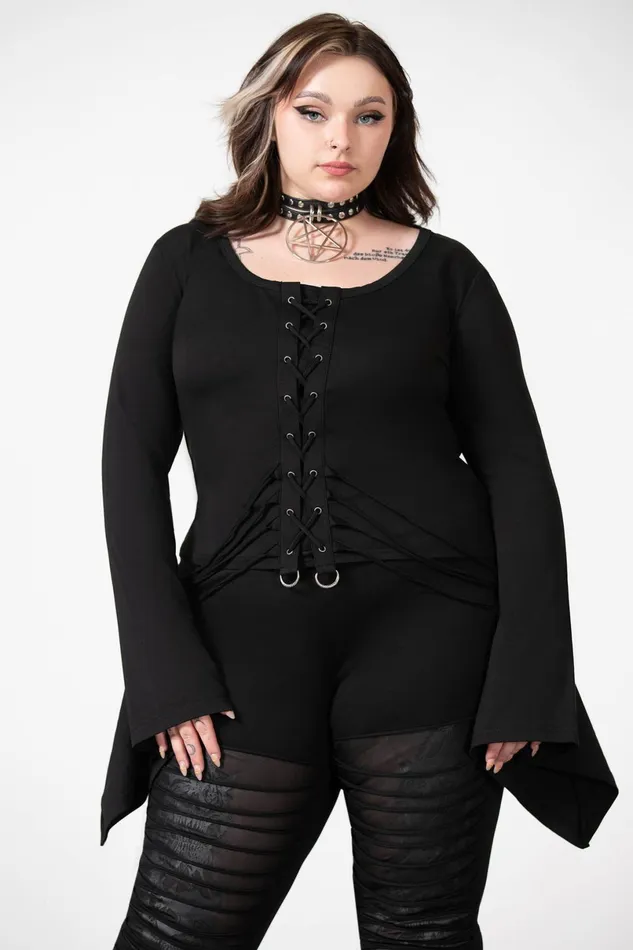 Killstar Long Sleeves Women Faith Long Sleeve Top