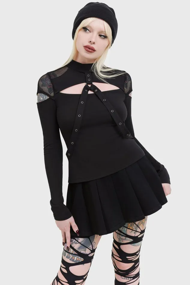 Killstar Long Sleeves Women Miss Masher Top