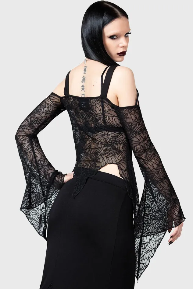 Killstar Long Sleeves Women Webstera Top