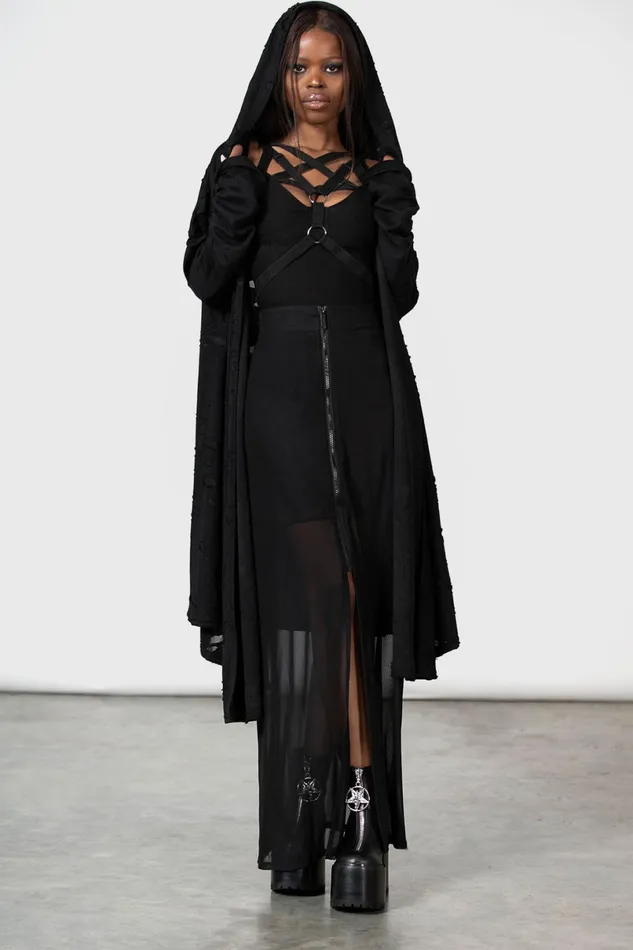Killstar Maxi Skirts Women Gibbous Moon Maxi Skirt