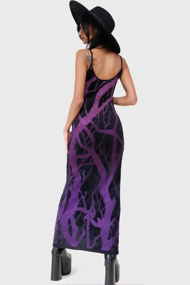 Killstar Maxi Women Forest Knit Maxi Dress