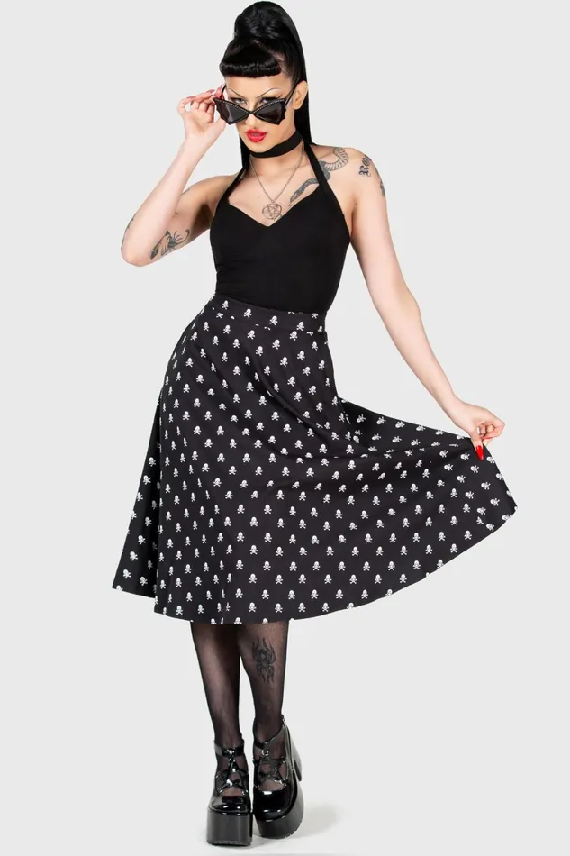 Killstar Midi Skirts Women Lay Dead Midi Skirt