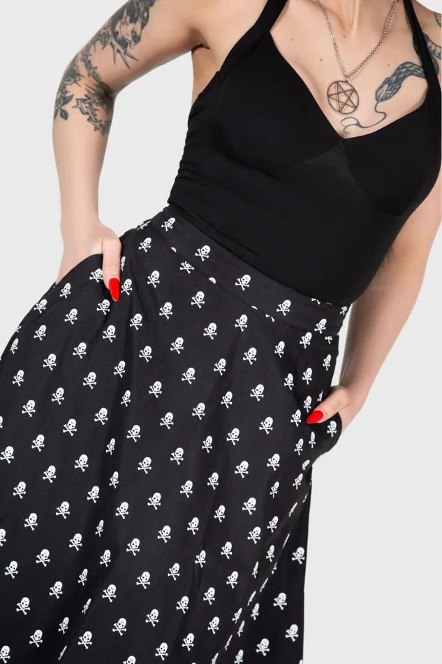 Killstar Midi Skirts Women Lay Dead Midi Skirt