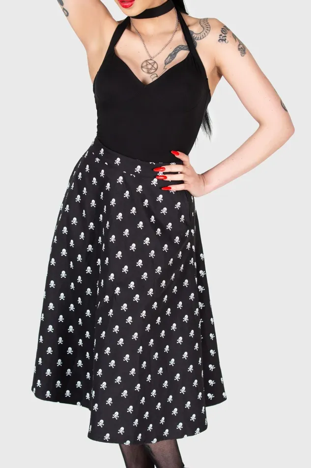Killstar Midi Skirts Women Lay Dead Midi Skirt