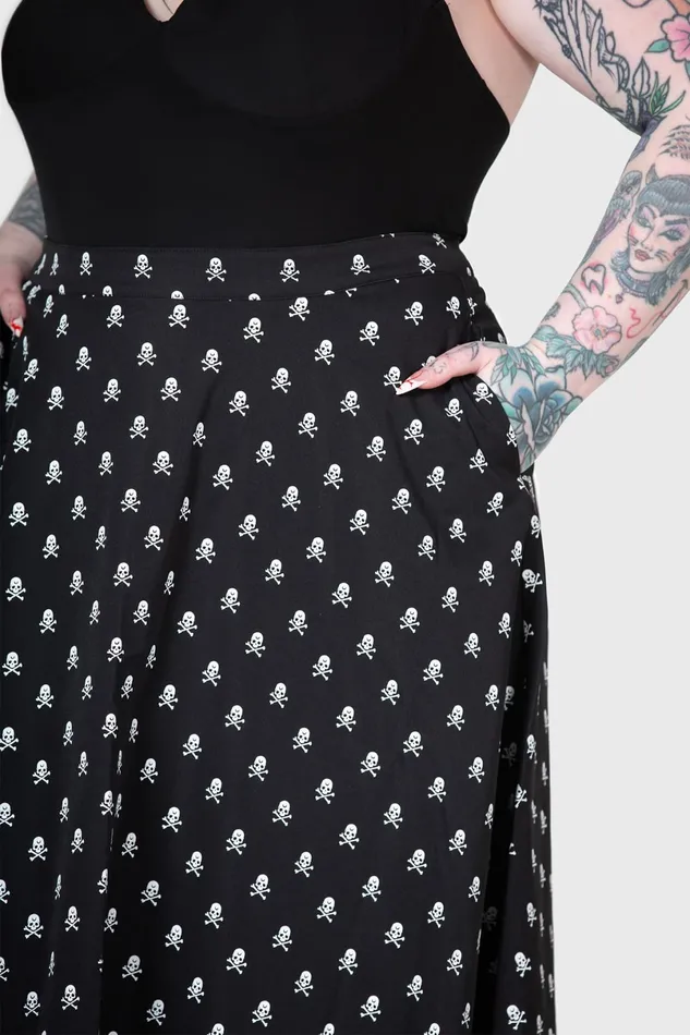 Killstar Midi Skirts Women Lay Dead Midi Skirt