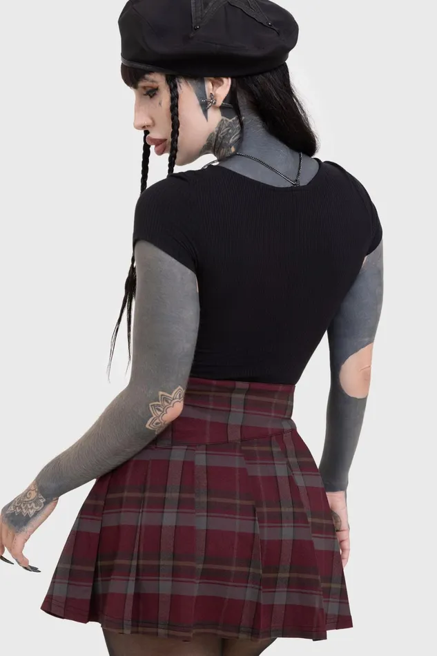 Killstar Mini Skirts Women Sable Riot Skirt