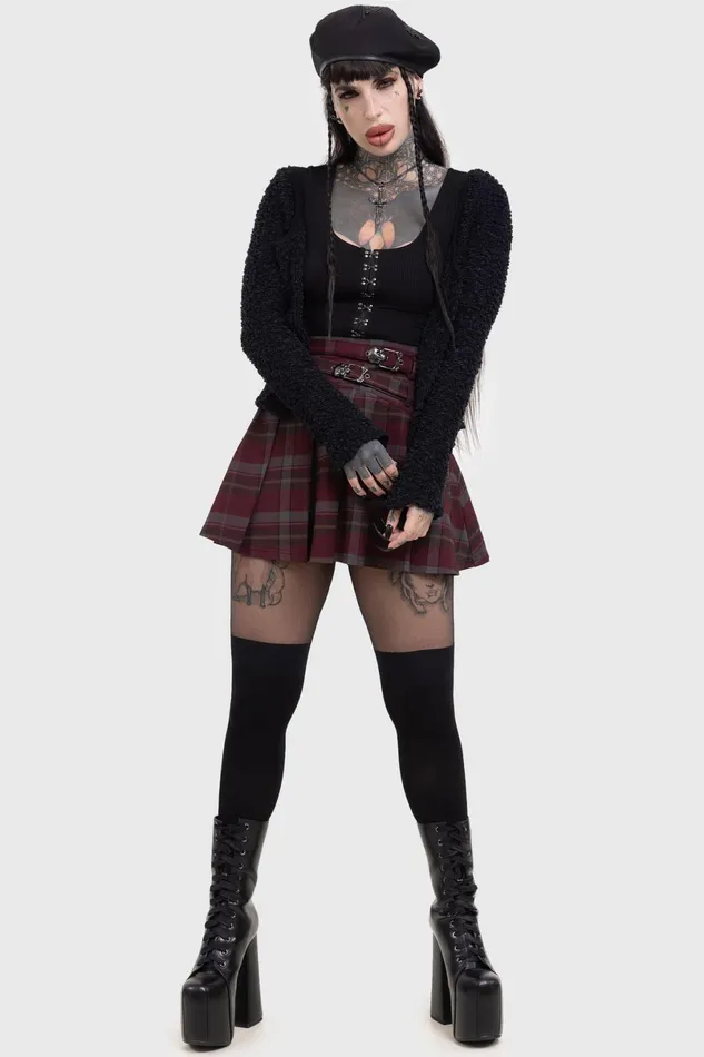 Killstar Mini Skirts Women Sable Riot Skirt