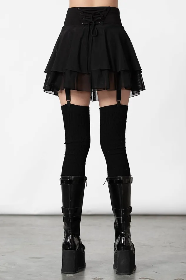 Killstar Mini Skirts Women Yasumi Mesh Skirt