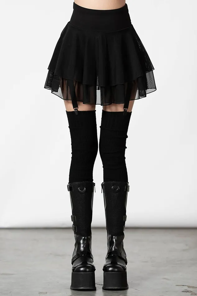 Killstar Mini Skirts Women Yasumi Mesh Skirt