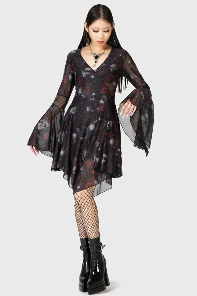 Killstar Mini Women Bellflora Mesh Dress