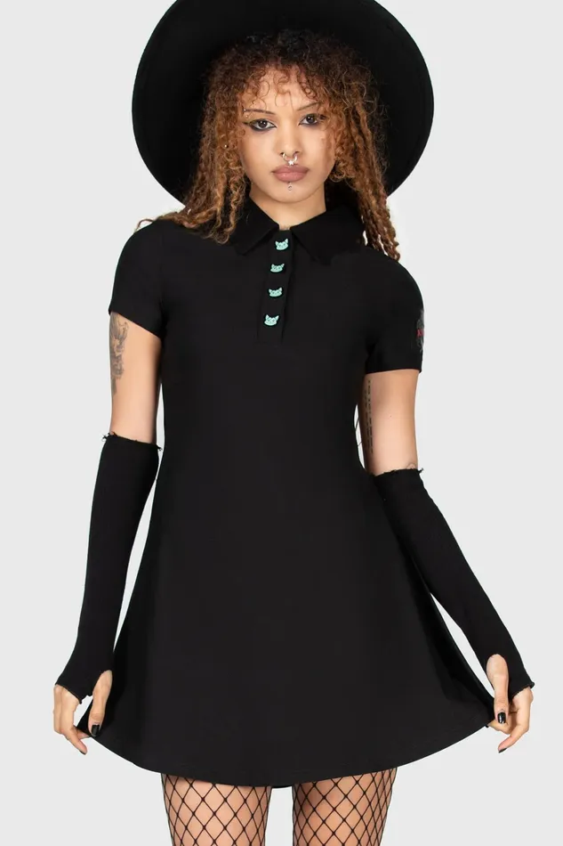 Killstar Mini Women Lil Vampurr Collar Dress
