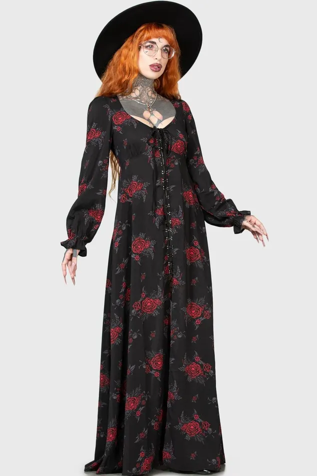 Killstar Shirt Women Hail Pandora Maxi Dress