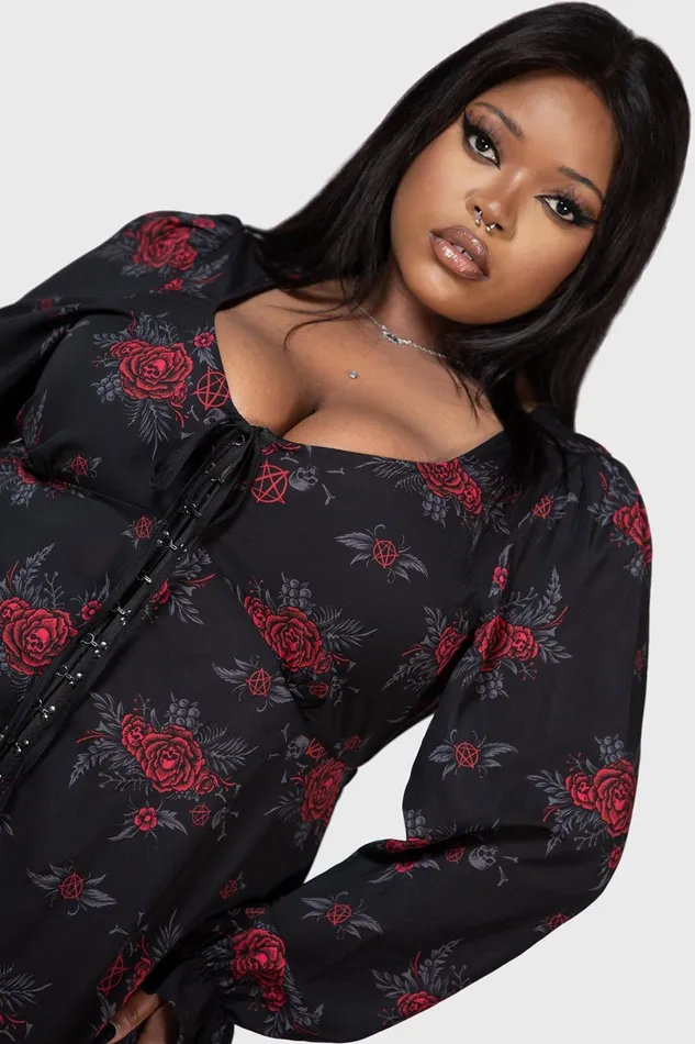 Killstar Shirt Women Hail Pandora Maxi Dress