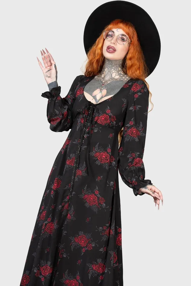 Killstar Shirt Women Hail Pandora Maxi Dress