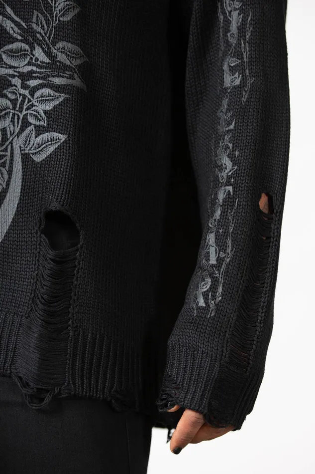 Killstar Sweaters Women Hyperion Hooded Knit Sweater