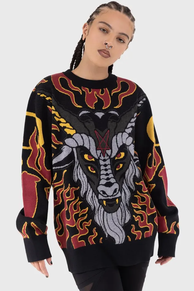 Killstar Sweaters Women Inferno Hallowmas Sweater