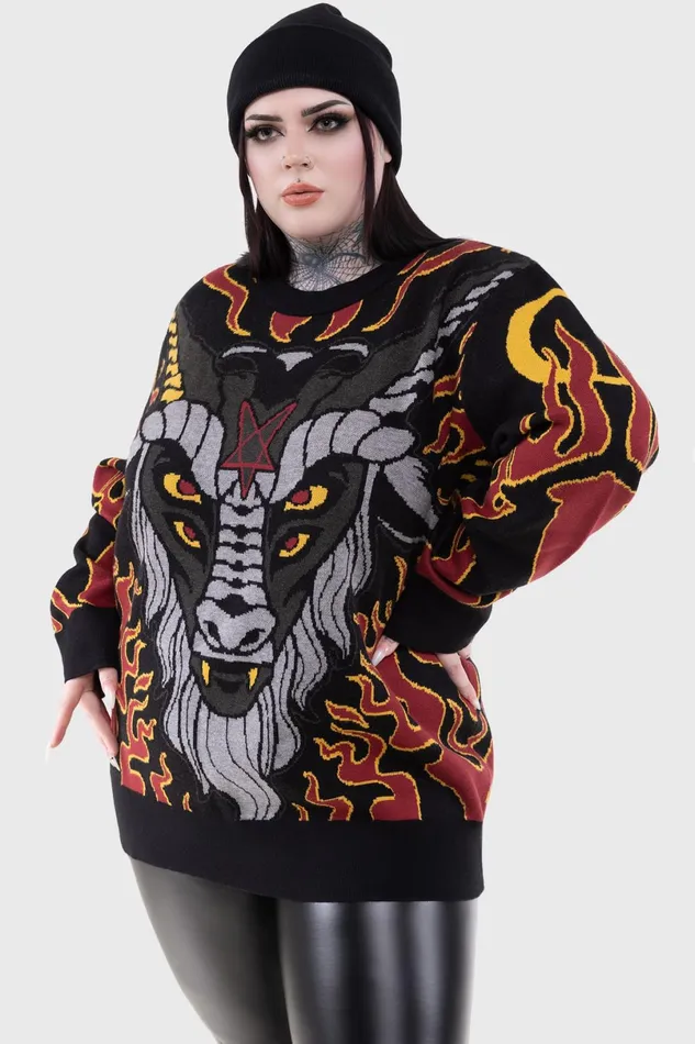 Killstar Sweaters Women Inferno Hallowmas Sweater