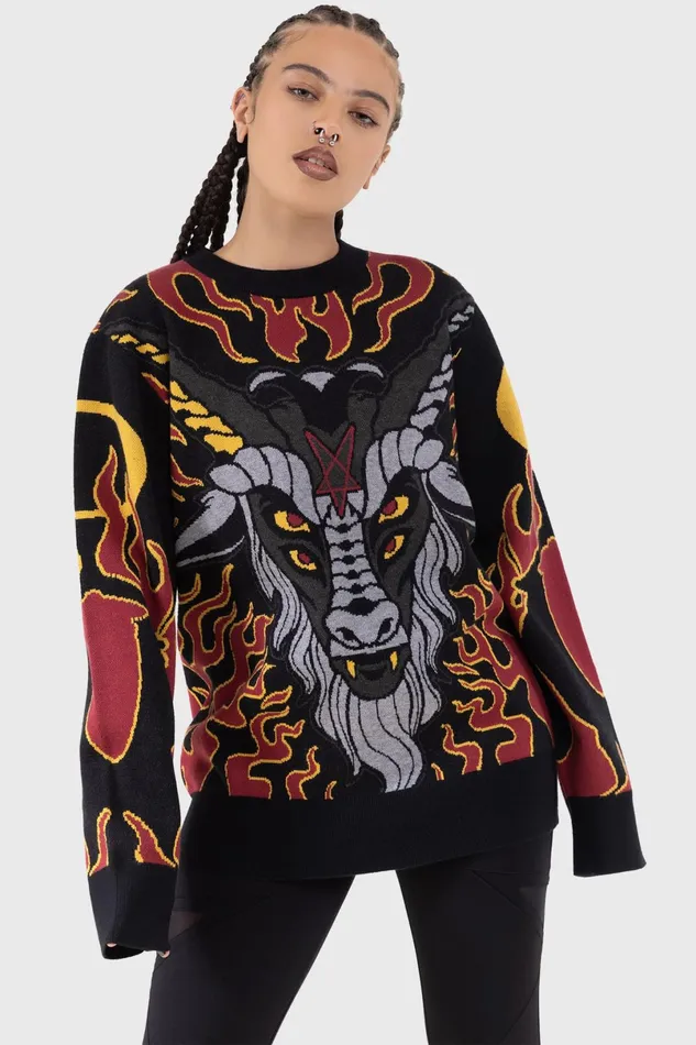 Killstar Sweaters Women Inferno Hallowmas Sweater