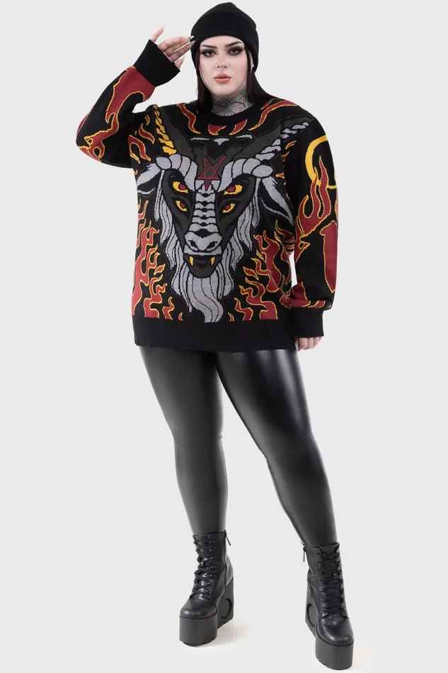 Killstar Sweaters Women Inferno Hallowmas Sweater