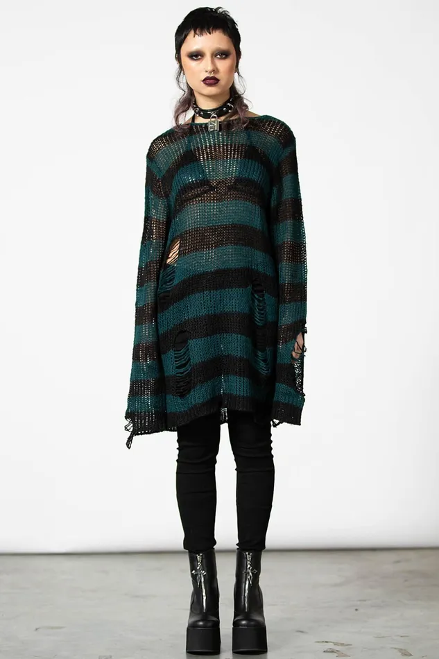 Killstar Sweaters Women Sea Punk Knit Sweater