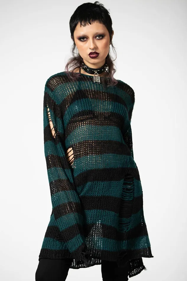 Killstar Sweaters Women Sea Punk Knit Sweater