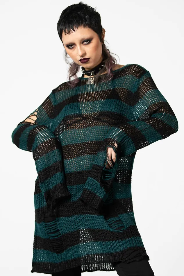 Killstar Sweaters Women Sea Punk Knit Sweater
