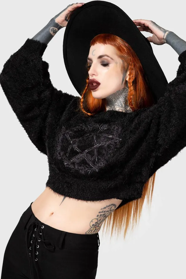 Killstar Sweaters Women Winter Spirit Knit Sweater